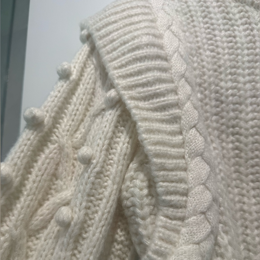 FARM Rio Off-white Braided Sweater - Picture 5 of 6